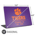 Clemson University Tigers Est 1889 Universal Laptop 12in (9.8 x 6.8in) Skin